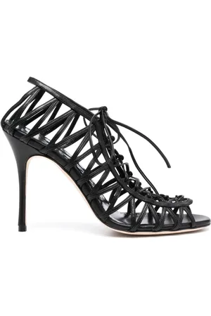 Manolo Blahnik Hamzana 110mm sandaler med remme