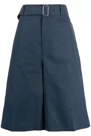 Jil Sander Mænd Shorts - Flared linen bermuda shorts
