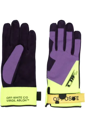 OFF-WHITE Handsker med burrelukning og logomærke