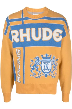Rhude Palm trøje i jacquard med rund hals