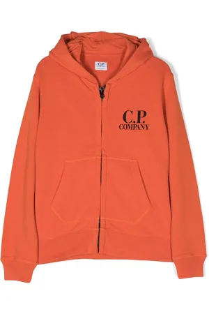 C.P. Company Hættetrøje med logotryk og lynlås