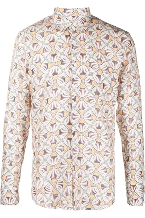PENINSULA SWIMWEAR Langærmet skjorte med geometrisk tryk