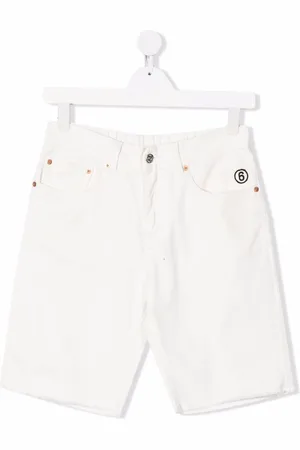 Maison Margiela TEEN denimshorts med broderet logo