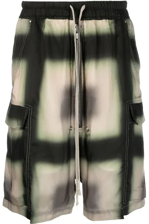 Rick Owens Shorts med sænket skridt og grafisk tryk