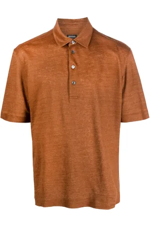 Ermenegildo Zegna Kortærmet polo i hør