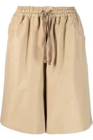 Maison Kitsuné Shorts med snoretræk i taljen og brede ben