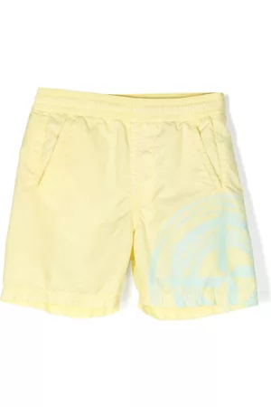 Stone Island Drenge Badeshorts - Compass-motif swim shorts