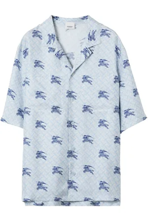 Burberry EKD pyjamasskjorte med TB-monogram