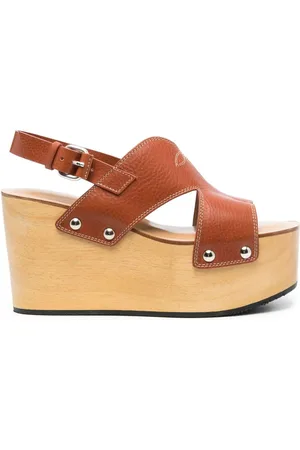 SARTORE Toscano 100mm sandaler med kilehæl