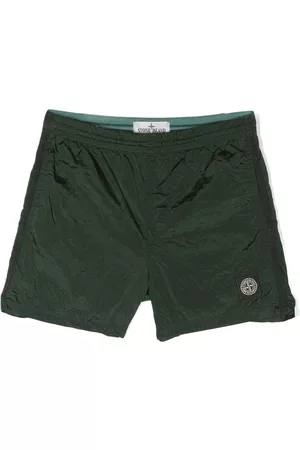 Stone Island Drenge Badeshorts - Logo-patch swim shorts