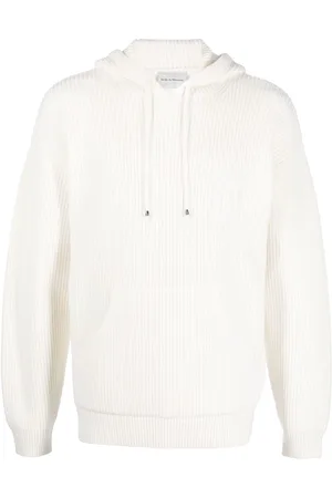 Drôle de Monsieur Vaffelstrikket trøje med logo-broderi