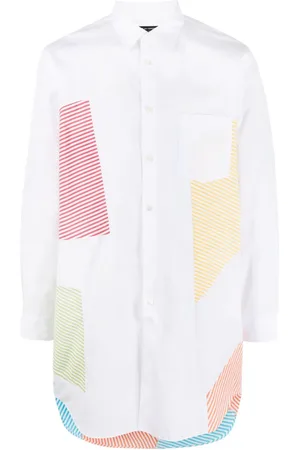 Comme des Garçons Skjorte med stribede paneler