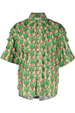 WALTER VAN BEIRENDONCK T-shirt med grafisk stjernetryk