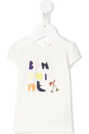 BONPOINT T-shirt i bomuld med logotryk