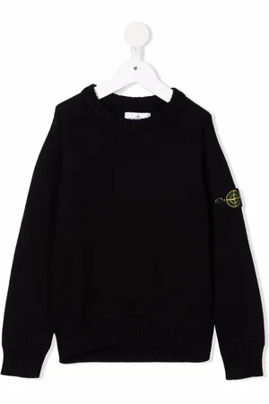 Stone Island Strikket trøje med logomærke