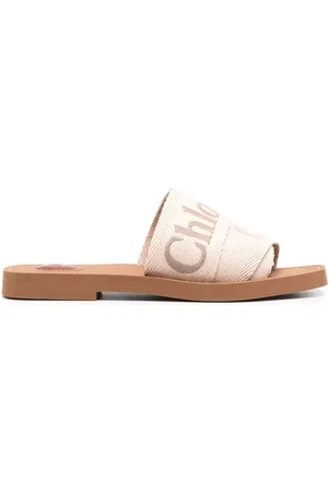 Chloé Slip-on sandaler med broderet logo