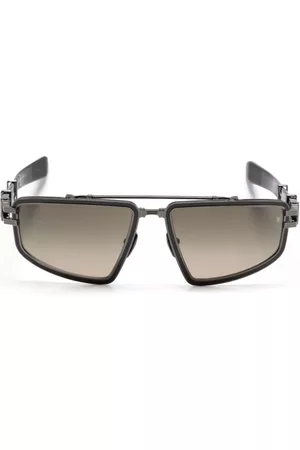 Balmain Solbriller - Titan geometric-frame sunglasses