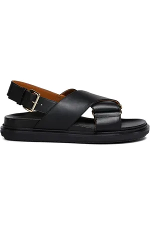Marni Fussbet sandaler i læder