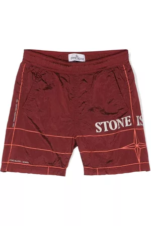 Stone Island Shorts - Logo-print track shorts