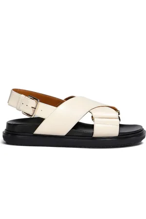 Marni Fussbet sandaler i læder