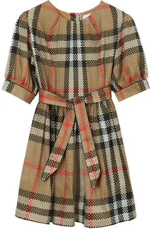 Burberry Vintage-ternet silkekjole