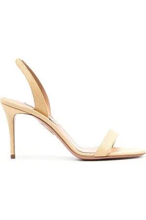 Aquazzura 95mm lædersandaler med enkelt rem