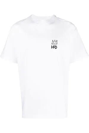 Honey Fucking Dijon X Basquiat T-shirt med logotryk