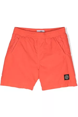 Stone Island Drenge Badeshorts - Logo-patch swim shorts