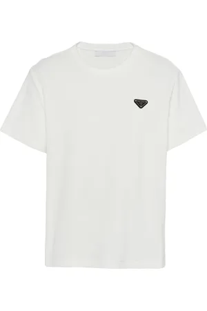Prada T-shirt med trekantet logo