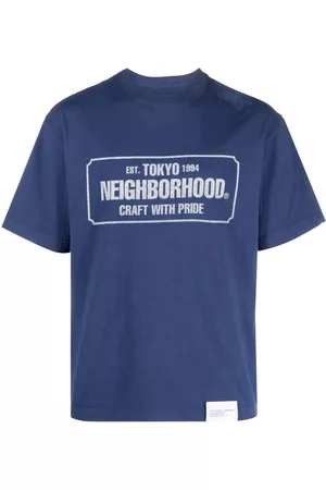 NEIGHBORHOOD Mænd Kortærmede - Logo-print cotton T-shirt