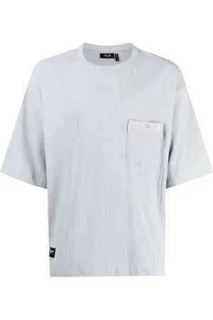FIVE CM Piqué-vævet T-shirt med logomærke