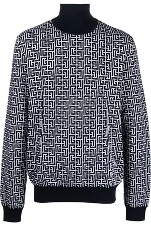 Balmain Rullekravetrøje med intarsia-monogram