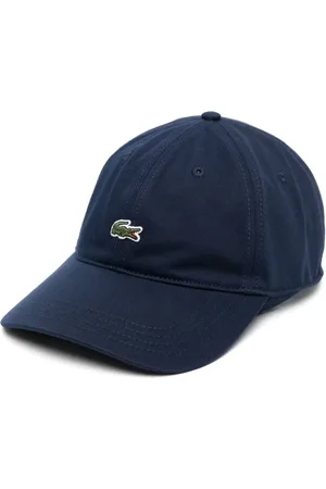 Lacoste Kasket med logomærke og kurvet skygge