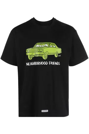 NEIGHBORHOOD Mænd Kortærmede - Graphic-print cotton T-shirt