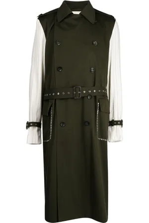 WALES BONNER Echo trenchcoat med paneler