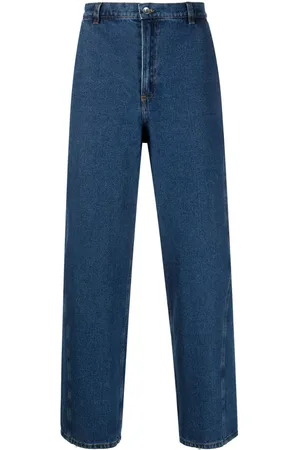 HENRIK VIBSKOV Boyfriend-jeans i denim med bælte