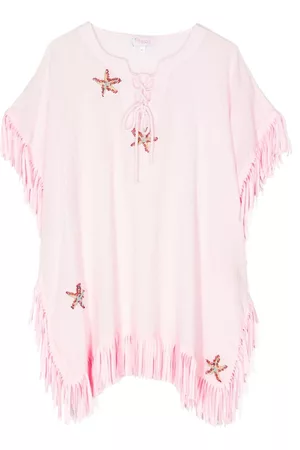 SELINIACTION KIDS Piger Tunikaer - Star-fish embellished fringed tunic