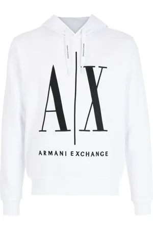 Armani Exchange Hættetrøje med broderet AX-logo