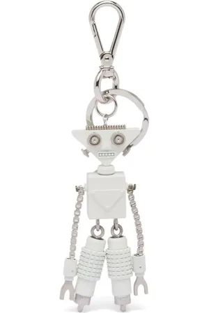 Prada Robot Trick nøglering i saffiano-læder