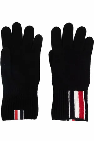 Thom Browne RWB-stribede handsker i merinould