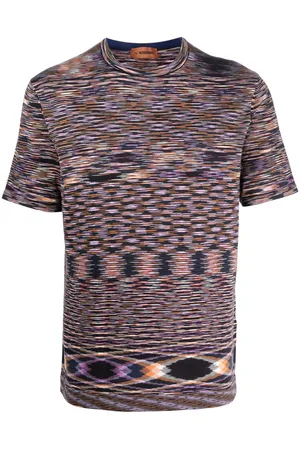 Missoni Stribet T-shirt med korte ærmer