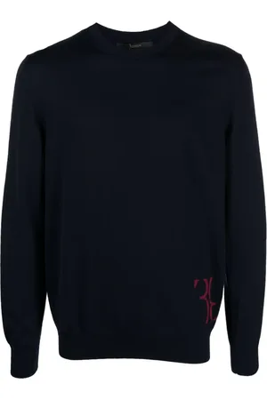 BILLIONAIRE Striktrøje med monogram-broderi