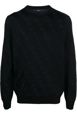 BILLIONAIRE Striktrøje med monogram-jacquard