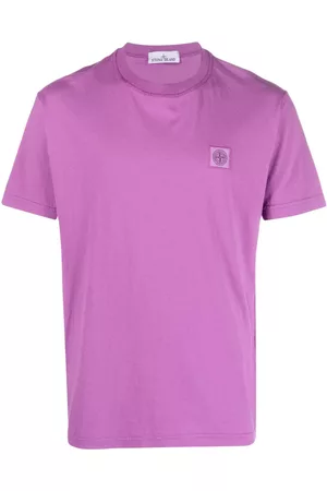 Stone Island Mænd Kortærmede - Fissato-effect logo patch T-shirt