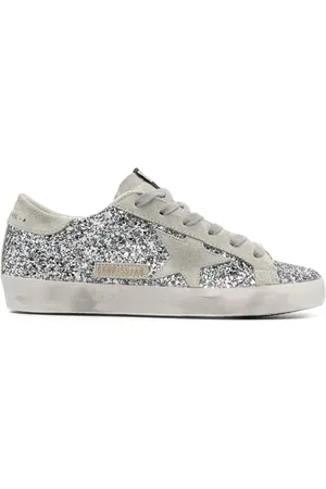 Golden Goose Super-Star sneakers med glimmer