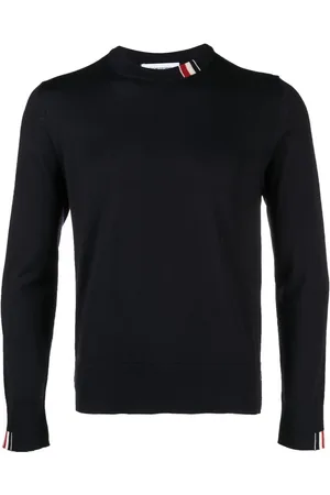 Thom Browne Trøje med rund hals og jersey-syning