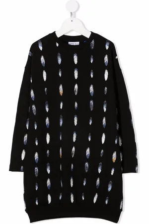 MARCELO BURLON Skjortekjole med fjertryk
