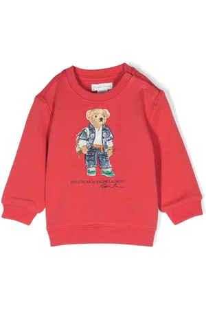 Ralph Lauren Sweatshirt med rund hals og Polo Bear
