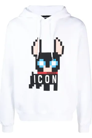 Dsquared2 Hættetrøje med signatur Icon-motiv