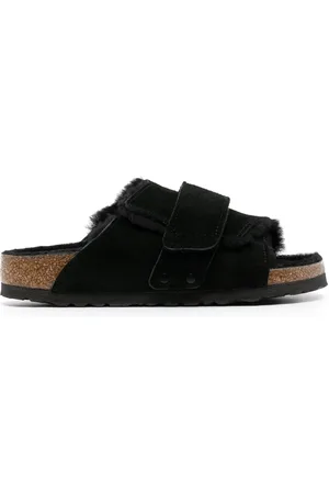 Birkenstock Kyoto sandaler i ruskind og rulam